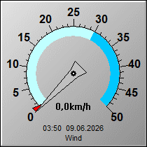 Aktuelle Windstärke in Bobenheim